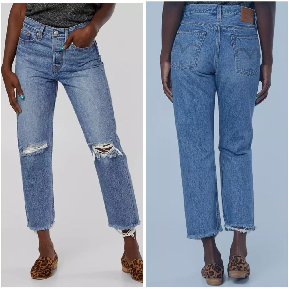 Levi’s Wedgie Ankle Straight Blue Jeans Size 25” Waist Color is Uncovered Truths